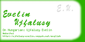 evelin ujfalusy business card